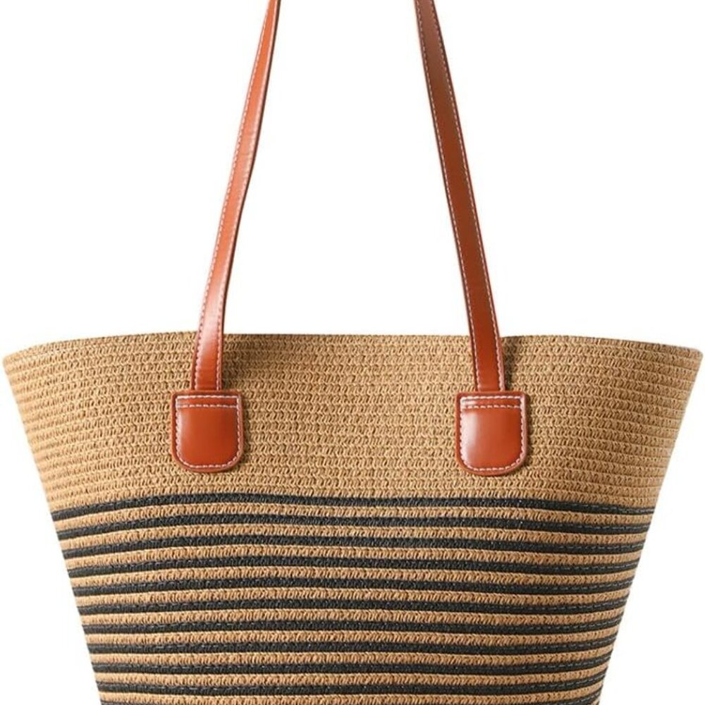 Straw Bags For Women 2025 | Travel Straw Totes Bag, Summer Woven Handmade, Shoul